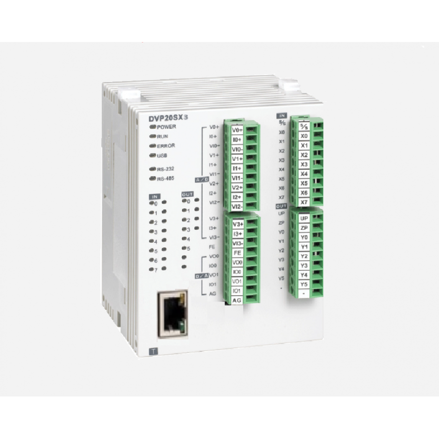 DELTA SX3 Serisi Yeni Nesil Dahili Analog PLC DELTA SX3 Serisi Yeni Nesil Dahili Analog PLC